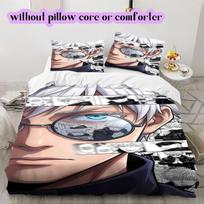 Jujutsu Kaisen Cartoon characters Duvet Cover Bedding Set 3pcs Cartoon Print Children's Gift Extra Large Size Various Sizes New 135x200cm