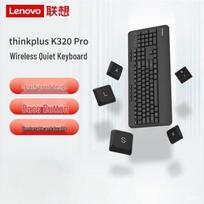 Lenovo thinkplus K320 Pro Wireless Silent Keyboard juoda spalva