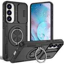 Non-Slip Hard Case for Samsung Galaxy A17 5G 4G A 17 Dual Layer Phone Bag Magnetic Ring Holder Cases Cover for Samsung A17 Galaxy A17 4G juoda
