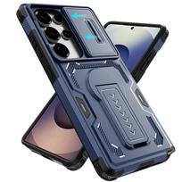 Stand Function Rugged Cover Case for Samsung Galaxy S26 Ultra A57 5G S25 S24 S 26 A16 A56 A36 A17 A37 A26 Cell Phone Cases Galaxy S26 mėlyna