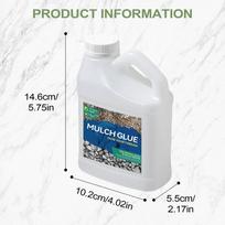 Landscape Mulchglue 500ml, Binder Lock For Bark & Rubber Mulch, Weatherproof Quick-Drying For Garden Bed Pathway balta