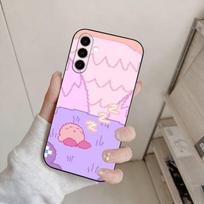 Cartoon Pink Pixel K-Kirbys-KK Phone Case For Samsung Galaxy A73,A72,A71,A70,A53,A52,A51,Others Soft Black Cover Samsung a52