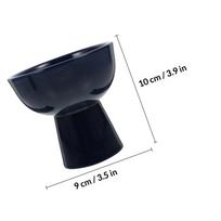 1Pcs Premium Ceramic Dessert Cup for Ice Cream Sundae Pudding Salad Yoghurt Serving Home Coffee Shop Restaurant Hotel Decor mėlyna