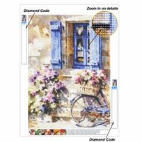 French Village 5D Diamond Painting Full Round Drill Mosaic Diamond Embroidery Belief In Heart Cross Stitch Kits Home Decor Home Decor Round 30x40cm