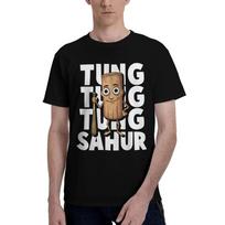 Men Women Tung Tun Tung Sahur Wood Log Baseball Bat Meme T-Shirts Cotton Tees Summer Awesome Short Sleeve T-Shirt S