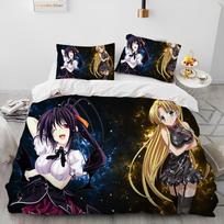 Sexy Girl High School Dxd Anime Comforter Bedding Set,Duvet Cover Bed Set Quilt Cover Pillowcase,King Queen Size Bedding Set Kid EU Twin 135x200cm