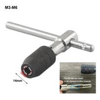 Wrench Ratchet Tap M6-M12 Ratchet Tap Wrench T-handle Tap Wrench Hand Thread High Quality M5-M8 Adjustable T Type Practical