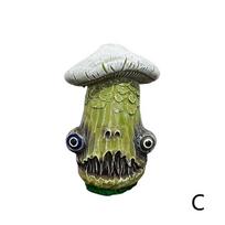 Home Garden Decorations Office Tea Table Desktop Decorations Halloween Creative Skull Mushroom Ornaments Monster Resin Crafts