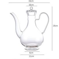 500ml Imitation Song Heat Resistance Glass Teapot Brewing Tea Long Mouth Glass Tea Pot Chinese Traditional Kung Fu Tea Set gryna