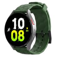 Silicone Strap For Samsung Galaxy Watch 7 6 5 4 FE Amazfit GTR 4/GTS 4 Bracelet Wristband Huawei Watch GT5 GT4 GT3 Pro 46mm Belt For 20mm Watchband armijos žalia spalva