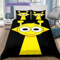 Sprunki Beats 3PCS Bedding Set, Duvet Cover with Pillowcases, No Comforter, Game Characters Bed Linen 135x200cm