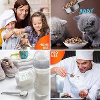 ABBY-Stainless Steel Measuring Cups And Spoons Set Of 42 Pieces,21 Nesting Cups And 21 Stackable Spoons Professional Portable sidabras