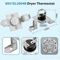 Thermistor and High Limit Thermostat Kit for LG Dryers Replaces 1268206 AP4441539 Ensures Proper Temperature Control China Mainland