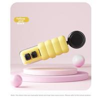 Magnetic handheld sealer for food storage bags rechargeable with Type C port compact design for kitchen candy and spice use geltona
