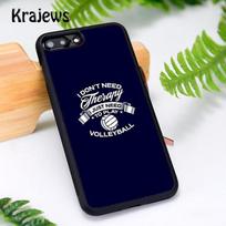 Krajews Play Volleyball Quotes TPU Phone Case For iPhone 17 Air 16 15 14 11 12 13 Pro MAX Plus cover shell coque iPhone 11pro max