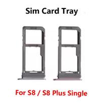 For Samsung Galaxy S8 / S8 Plus Single SIM Card Tray Slot Holder Adapter Socket Repair Parts single black