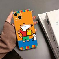 M-Maisy Mouse R-Rat Phone Case For iPhone17,16,15,14,13,12,11 Plus,Pro Max Soft Transparent Cover iPhone14Pro
