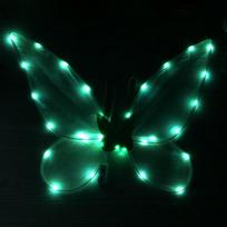Organza Flower Lighted Wings Halloween Costume Dress Up Props LED Light Up Glowing Fairy Wings Butterfly Fairy Wings