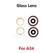 For ZTE Blade A34 Rear Back Camera Glass Lens With Adhesive Sticker Replacement Repair Parts A34