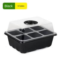New 6/12Grids Seed Starter Tray Mini Greenhouse Plant Germination Base Cultivation Planting Box Plant Starter Kit Seeds Growing
