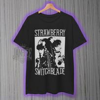 Strawberry Switchblade Shirt Bauhaus Siouxsie and the Banshees Rose McDowall S įvairiaspalvis