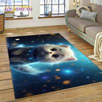 Cute Cat Cartoon Area Rug Persian Calico Ragdoll Print Carpet for Living Room Bedroom  Home Sofa Decor, Non-Slip Floor Mat, Gift 60x90cm(23x35in)