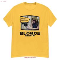Blonde Death cult film fan art t shirt vintage Washed Breathable Casual Top For Everyday Wear graphic fashion Unisex Versatile S įvairiaspalvis