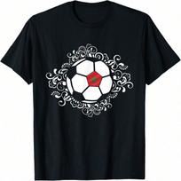 Floral Morocco Soccer Fans Jersey Moroccan Football Lovers T-Shirt S įvairiaspalvis