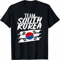Team South Korea Soccer T-Shirt _ Korean Sport Tee T-Shirt S įvairiaspalvis