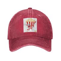 Popcorn Cartoon Art Denim Cap Casual Baseball Caps Adjustable Hat Summer Unisex Baseball Hats One Size