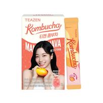Teazen Mango Guava Kombucha Zero Sugar Probiotic Drink 10 Sticks/3box Drink 10 Sticks/3box
