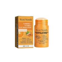 West Month Turmeric Mud Brightening Mask Stick Deeply Cleanses, Shrinks Pores And Brightens Complexion. Apply The Mud Mask