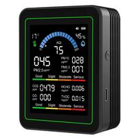 10-in-1 Air Quality Tester Real-Time CO2 Tester with Display Temperature Humidity Detector for Office School & Hotel juoda