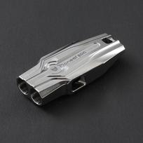 Super Light Titanium Alloy Whistle Double Tube Dog Training Behaviour Aid Hang Rope Whistle Camping Hiking Survival Tools
