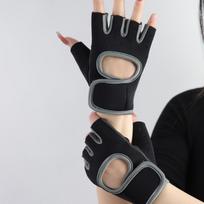 Silicone Palm Fitness Gloves Hollow Back Non-slip Fitness Gym Mittens Breathable Dumbbells Gloves Women Men