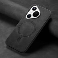 For Pura 70 Ultra 70pro Plus Luxury Business Leather for Magsafe Magnetic Wireless Charging Cover Huawei Pura 70 Pro+ Protection Bumper pura 70 juoda