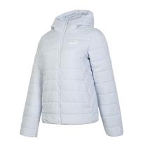 PUMA Solid Color Windproof Warm Hooded Jacket Women jackets Blue 672279-42 M