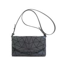 New Diamond Splicing Bag Geometric Laser Bag New Trendy Small Square Bag Luminous One Shoulder Crossbody Bag