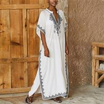 Ladies Loose Beach Cover Up Robe Vacation Sun Shirt Cover Up