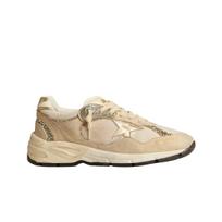 (w) Auksinės žvaigždės Tėčio žvaigždė Pearl Mesh Suede su platinos odos kulno juostele Snikeriai 36W