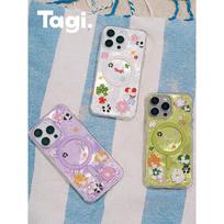 Tagi Sparkle Flower Field Magnetic Phone Case for iPhone 17 Pro Max iPhone 17 Pro Max