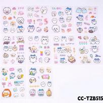 100pcs/set Cute Chiikawa Usaki Xiaohachi Handbook Sticker Cartoon Jiyi Transparent Fashion Waterproof Decorative Stickers Gift