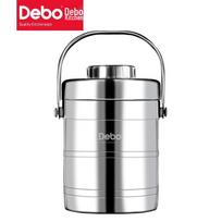 Debo DEP-258 Cook Stainless Steel Insulated Lunch Box 2 spalvų sluoksniai