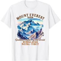 Mount Everest Himalaya Nepal Nature Exploring Hiking Lover T-Shirt S balta