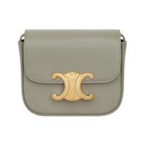 Celine Claude Arc De Triomphe Snap Closure Detachable Adjustable Shoulder Strap Shiny Calfskin Mini Shoulder Crossbody Bag Women bags 10I513DPV-31GC Basic Set (Bag+Dust Bag)
