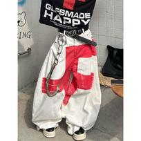 VibeStreet Women White Baggy Jeans Harajuku Vintage Y2k Wide Leg Denim Trousers Oversize Jeans Long Pants Japanese 2000s Style Clothes S balta