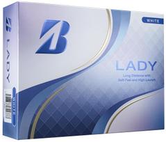 BRIDGESTONE LADY Golf 2025 White Balls, Model, 12-Pack, (L5WXJ) balta