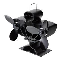 Double Head Shape Fireplaces Fan Quiet Operate Heat Powered Stove Fan for Wood Burners Efficient Heat Distribution 1