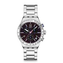 NAUJAS IRONY CHRONO PURPLE GLOW YVS533G Pilkas [Swatch] Vyriškas laikrodis, juoda