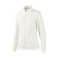 Skechers Basic Sports Series Fitness Running Skin-Friendly Windproof Long Sleeve Fleece Jacket Women jackets Cotton-Candy-White P424W123-0074 L